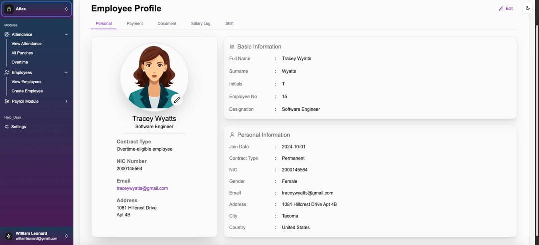 Employee Profile