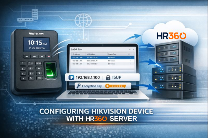 CONFIGURING HR360 WITH SERVER